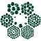 7000pcs+ Flatback Glass Hotfix Iron On Rhinestones Crystal for DIY Making with 1 Tweezer & 1 Picking Pen for Shoes, Clothes, Face Art, Bags, Manicure (Emerald, 5-Sizes)
